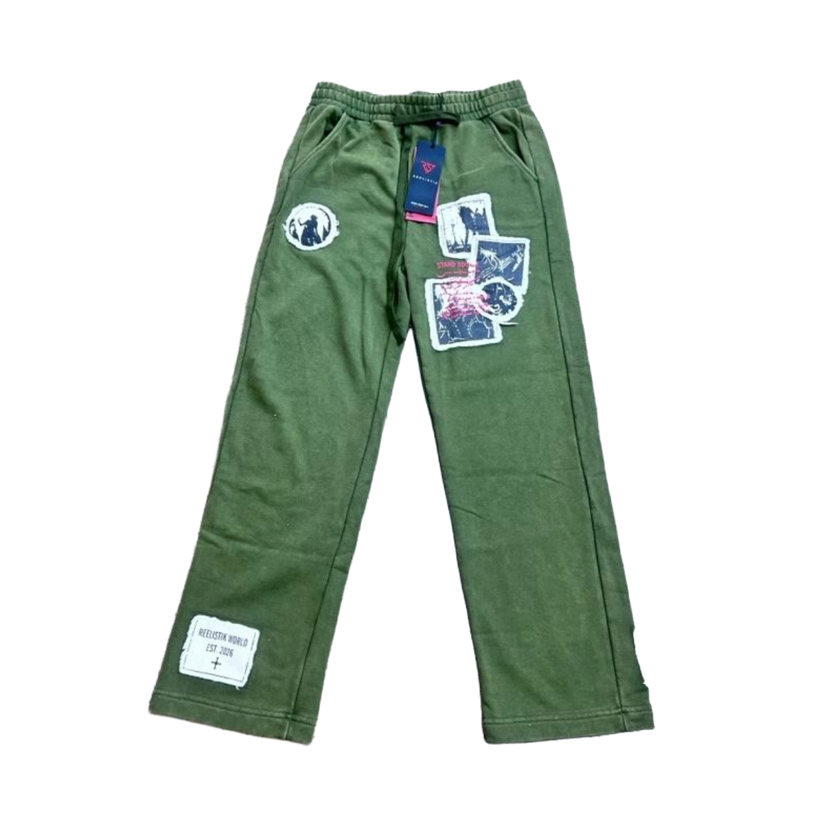 REELISTIK 'NYC STAND ALONE' SWEATPANTS (GRN)