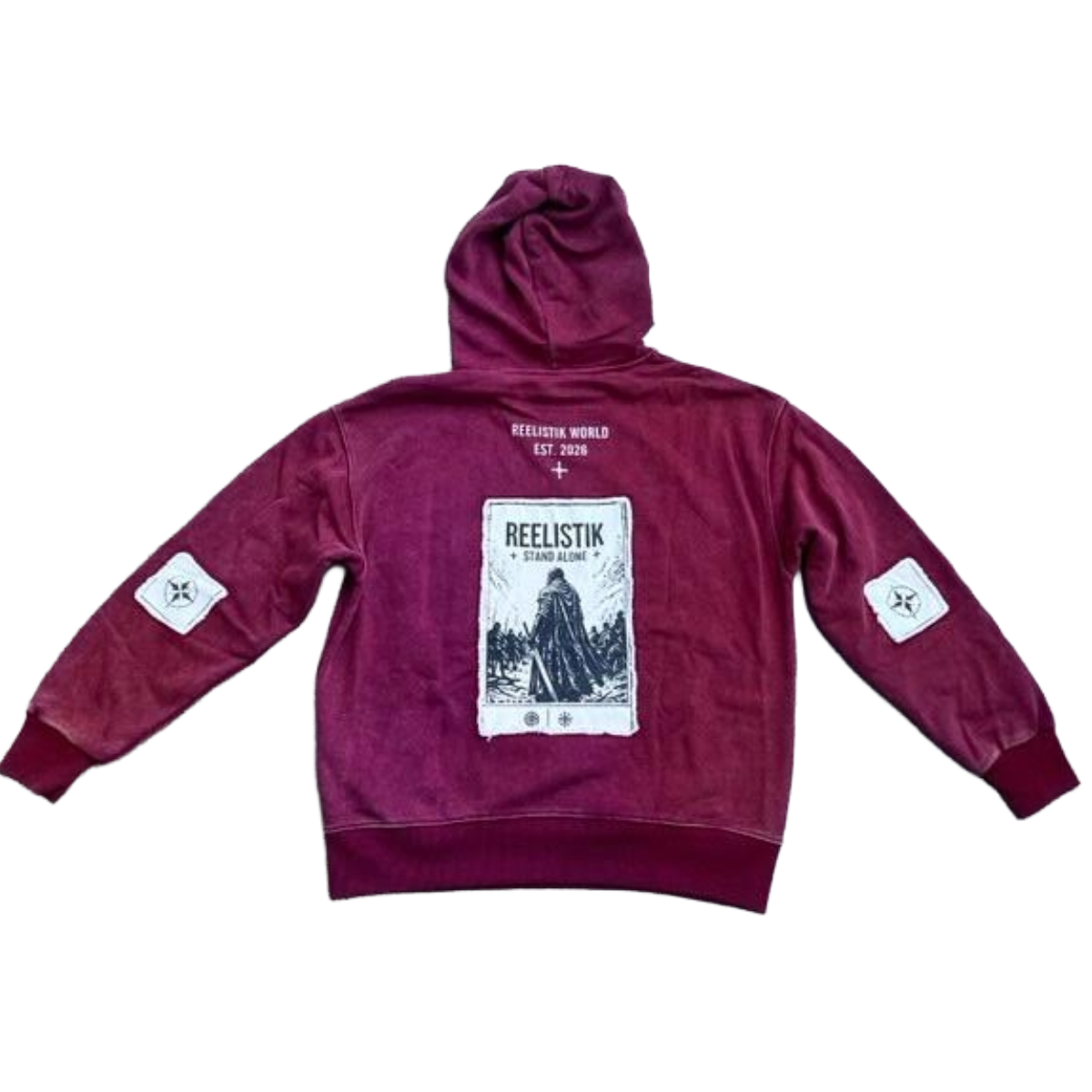 REELISTIK 'NYC STAND ALONE' HOODIE (RED)