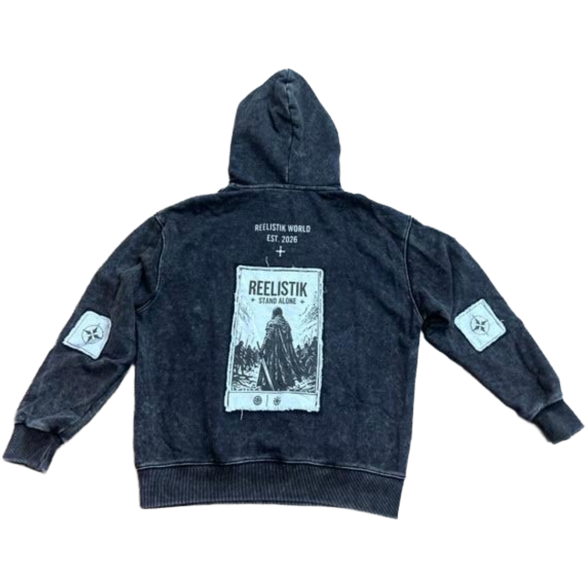 REELISTIK 'NYC STAND ALONE' HOODIE (BLK)