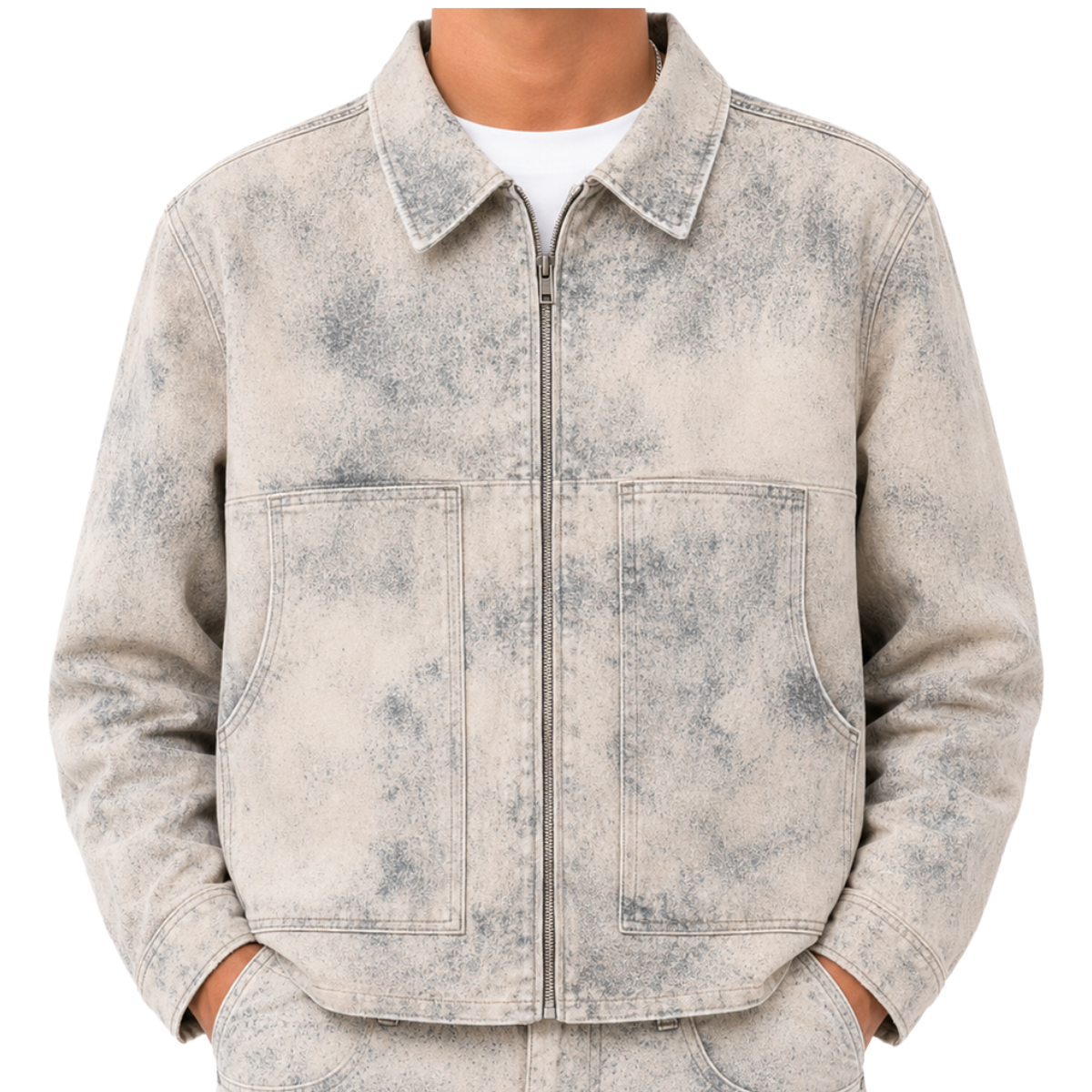 WAIMEA 'CANVAS' TWILL JACKET (LT WASH)