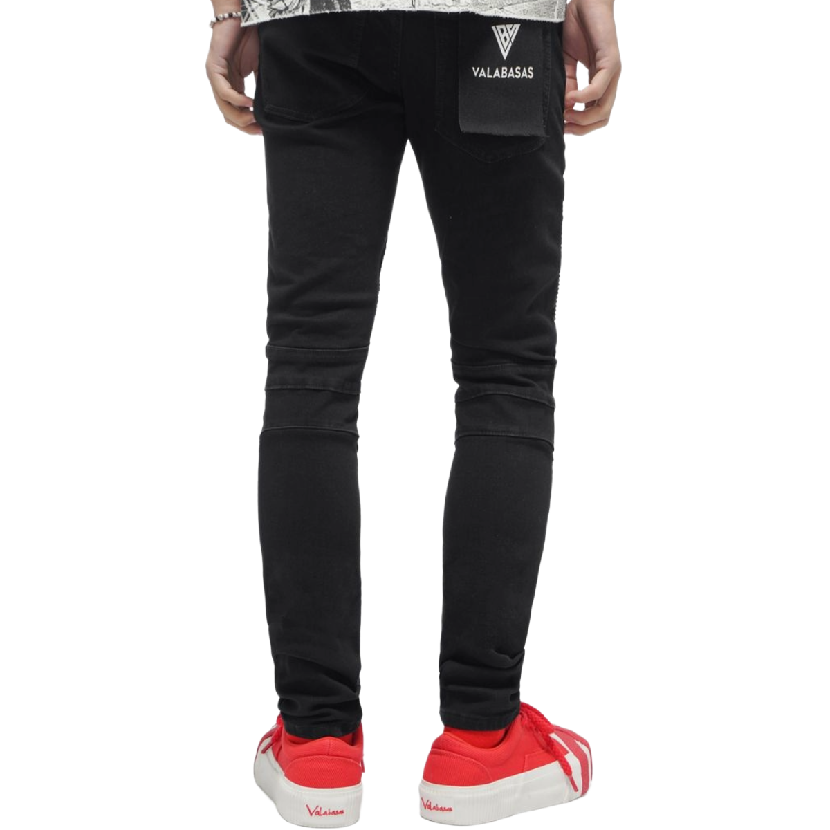 VALABASAS 'MR.BIKER' SKINNY DENIM (BLK)