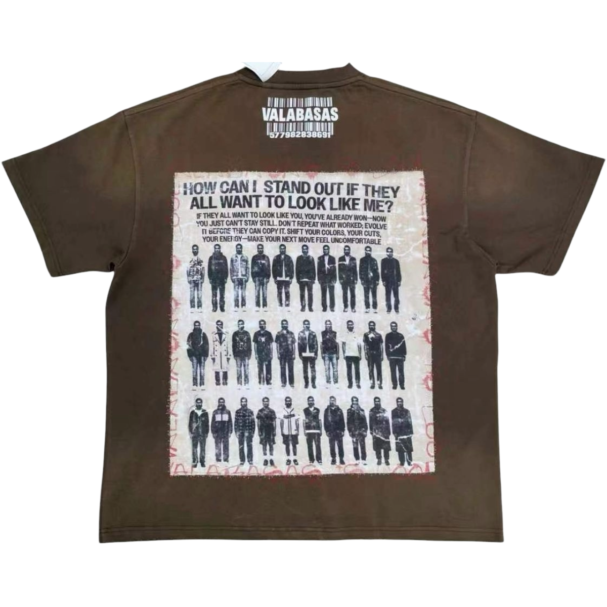 VALABASAS 'STAND OUT' SS TEE (BRWN)