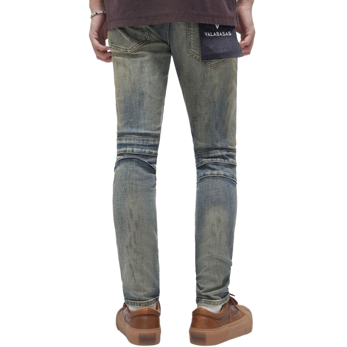 VALABASAS 'MR.BIKER' SKINNY DENIM (VTG BLU)