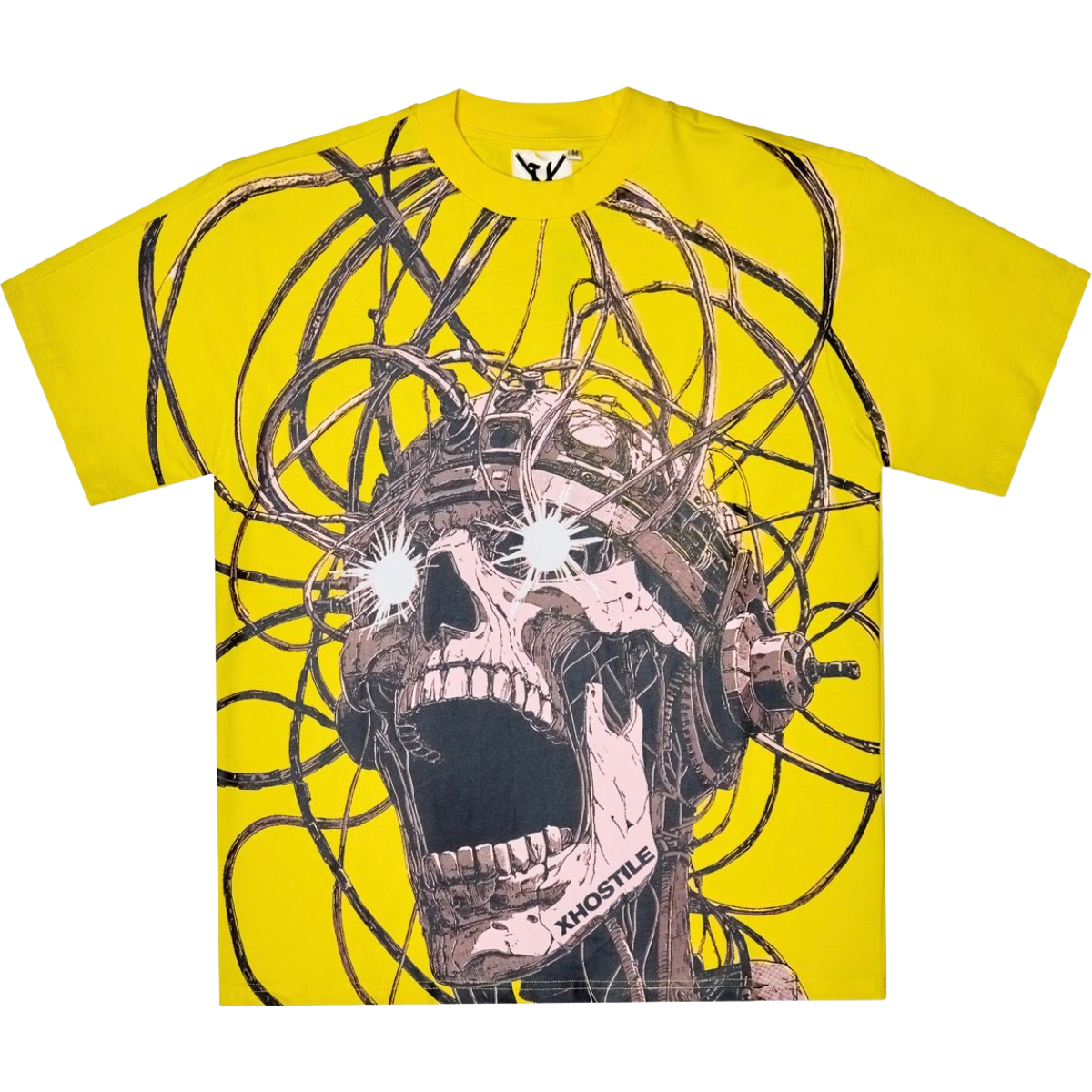 XHOSTILE 'NEURAL OVERLOAD' SS TEE (YLW)
