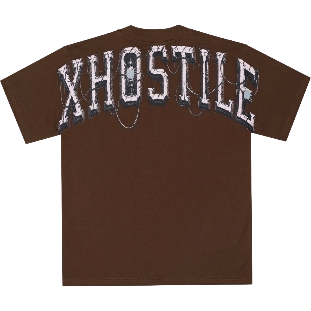 XHOSTILE 'NEURAL OVERLOAD' SS TEE (BRWN)