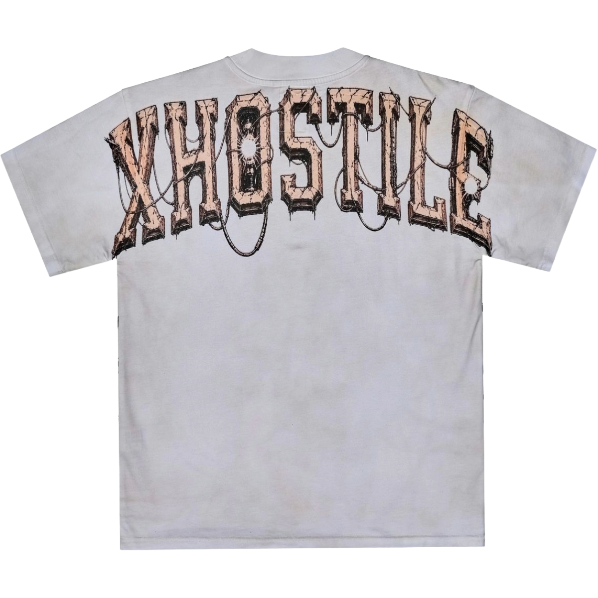 XHOSTILE 'NEURAL OVERLOAD' SS TEE (DTY WASH)