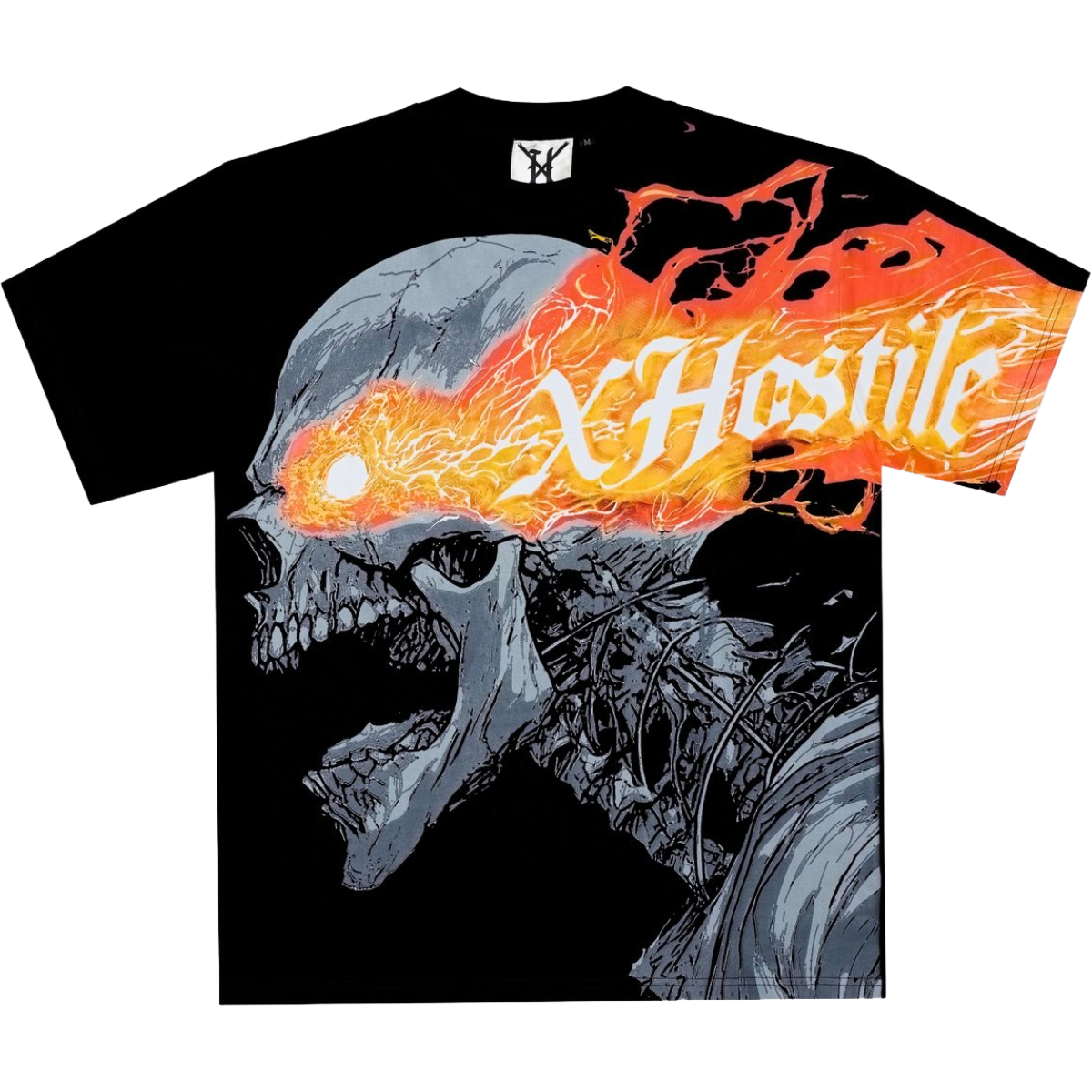 XHOSTILE 'BROKEN SOUL' SS TEE (BLK/ORNG)