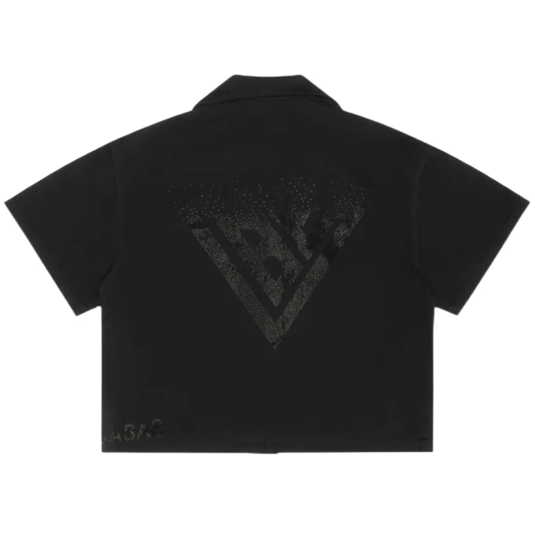VALABASAS "SHINE" BUTTON DOWN - BLACK
