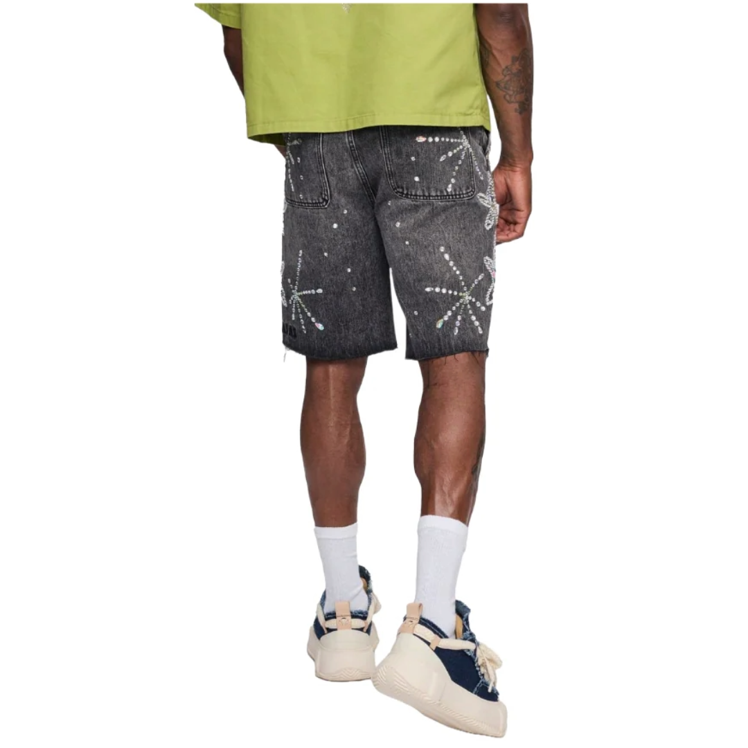 VALABASAS "SAMBA" DENIM SHORTS GREY
