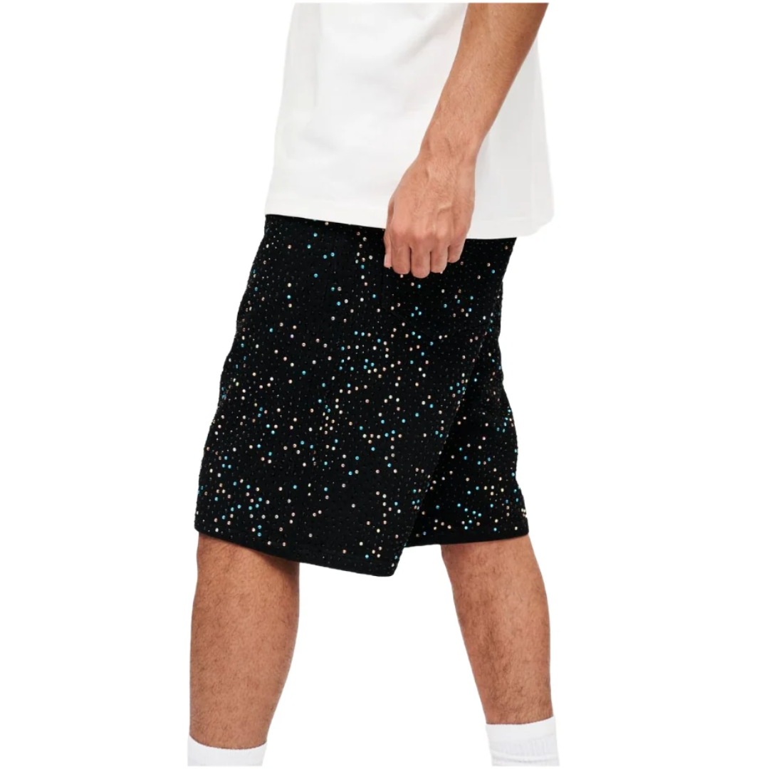 VALABASAS "WEAR" DENIM SHORTS - BLACK