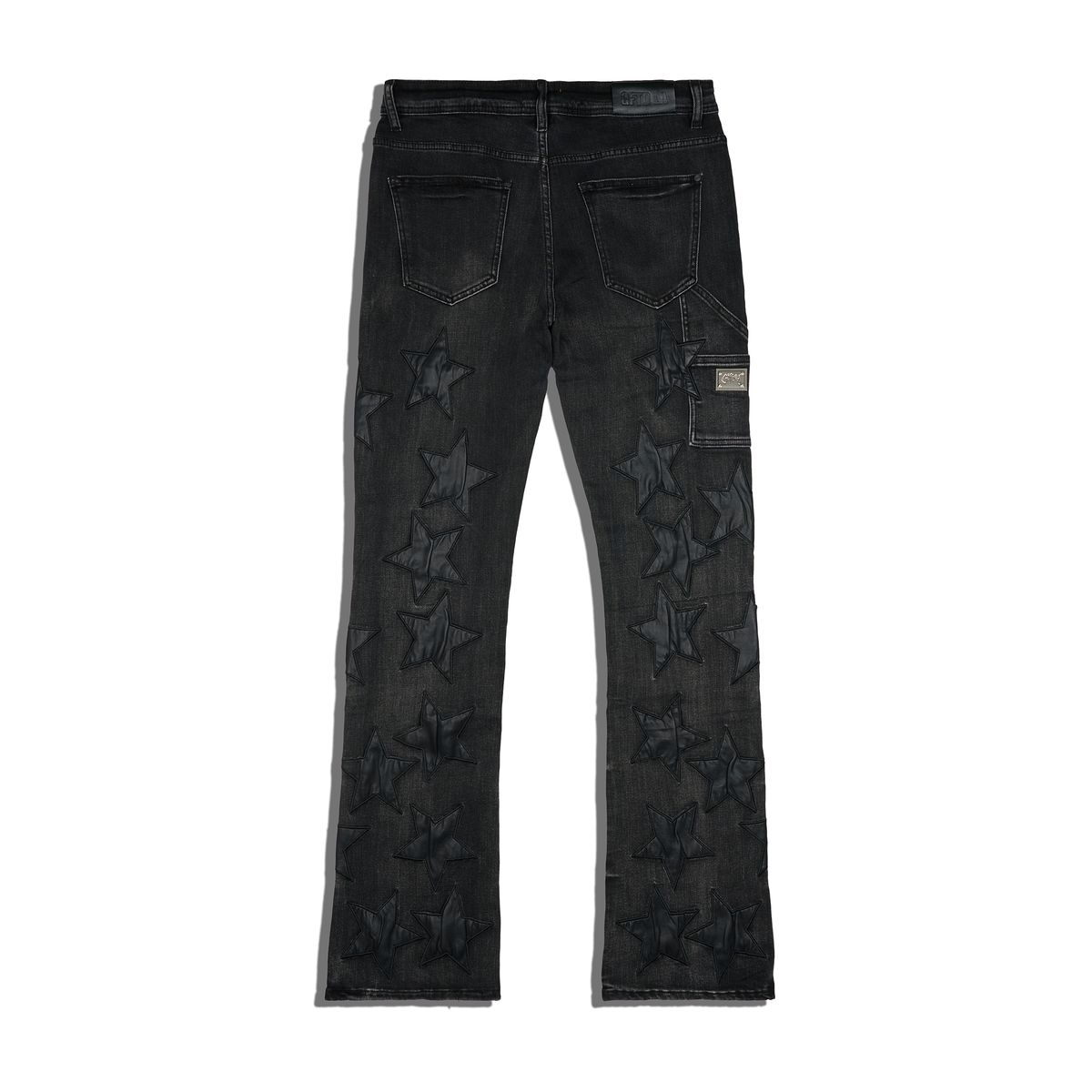 GFTD "SUPER STAR" STACKED JEANS (BLACK)