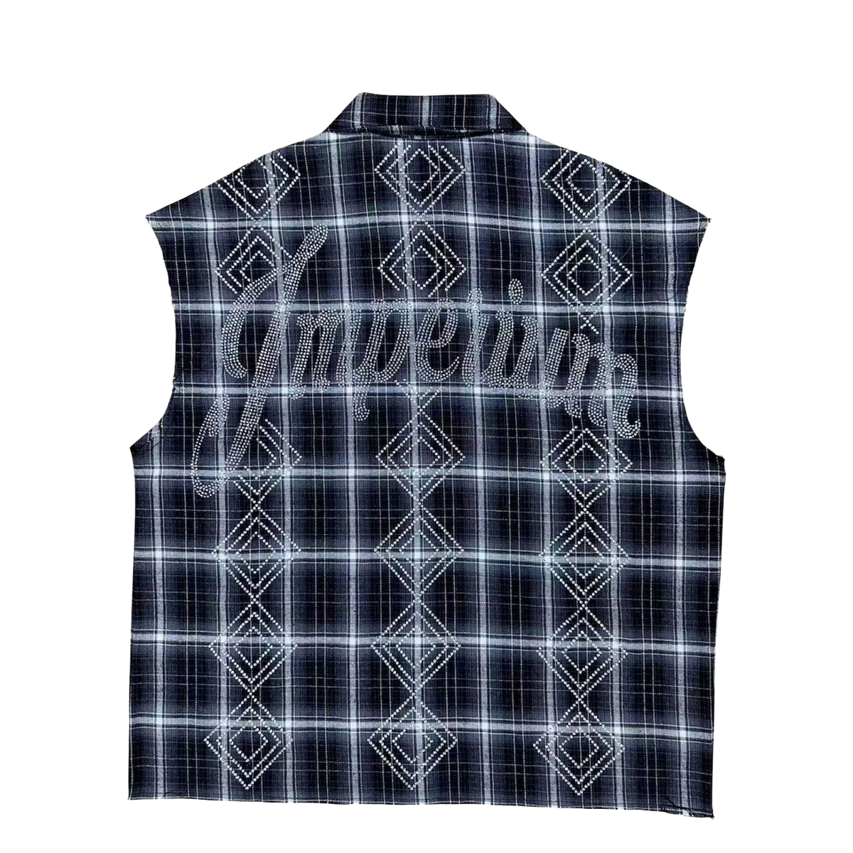 PRESTIGE BLACK IMPERIUM RHINESTONE FLANNEL
