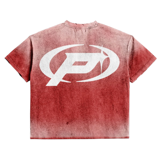PRESTIGE "RICH OFF RISK TAKING" TEE (RED)