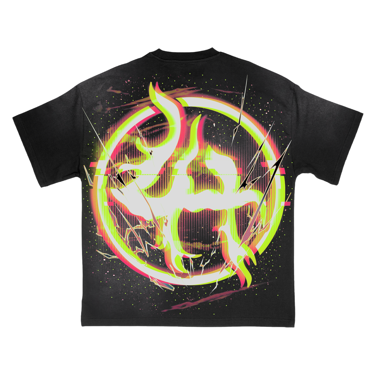 LOST HILLS "LH5006" TEE (BLACK WASH)