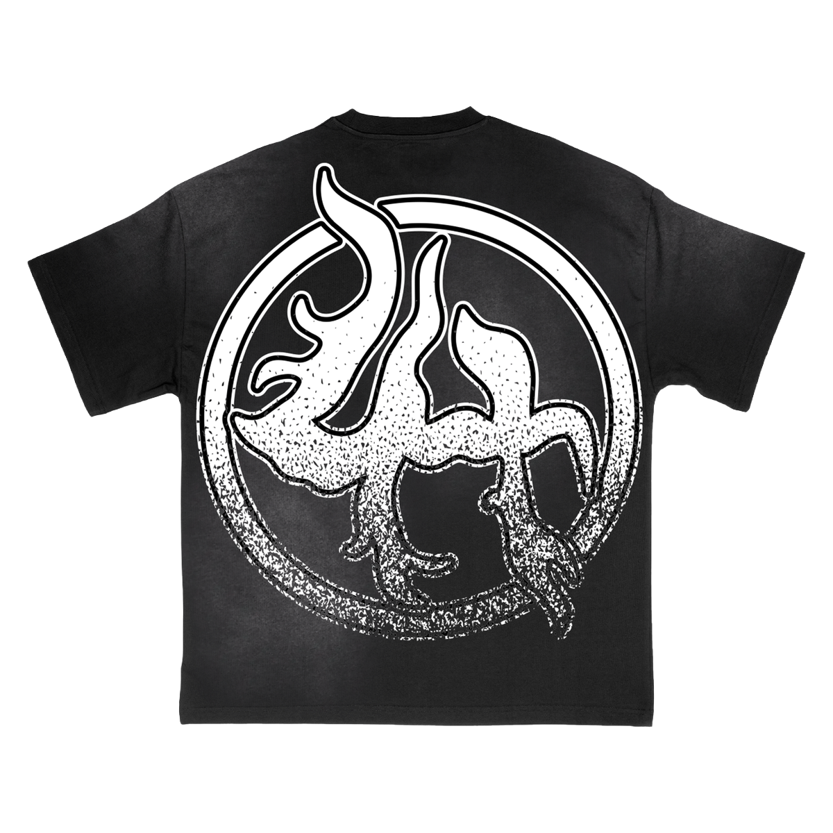 LOST HILLS "LH5003" TEE (BLACK WASH)