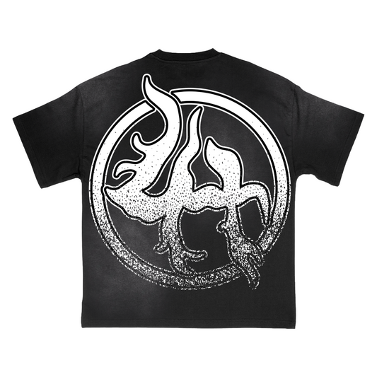LOST HILLS "LH5003" TEE (BLACK WASH)