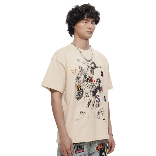 VALABASAS "PURSUIT" BEIGE TEE