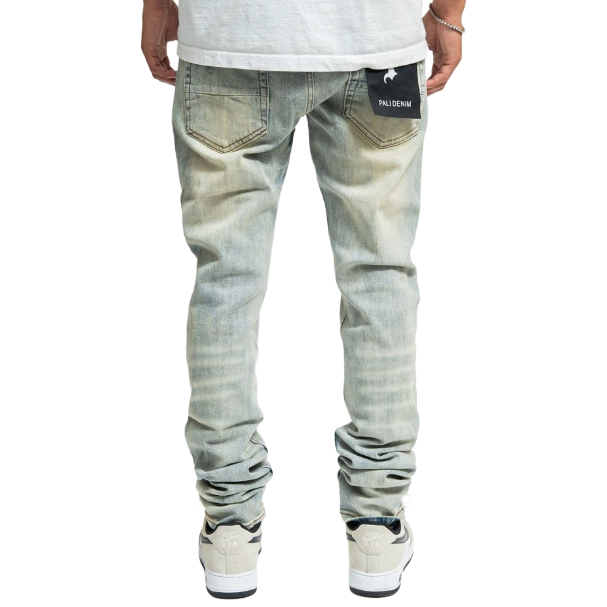 PD "GHOSTED BLUE" SKINNY DENIM (NZ07)