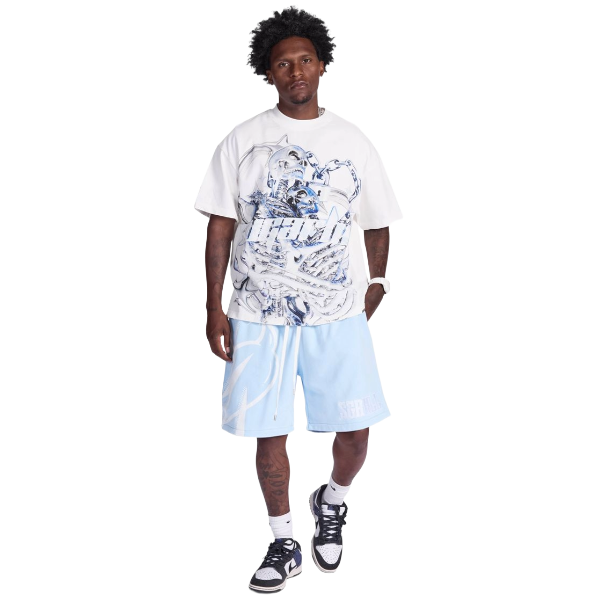 SH "STAR DEATH" TEE (WHITE)