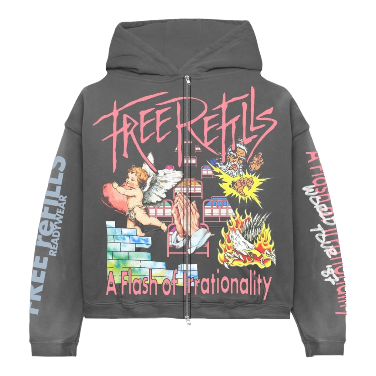 FR  FLOYD HOODIE (VTG GREY)