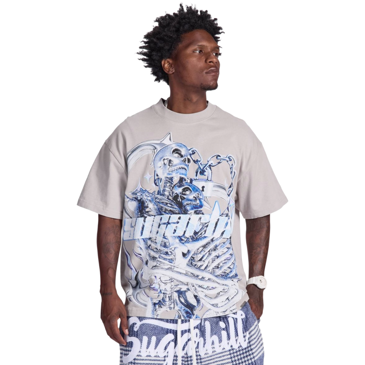 SH "STAR DEATH" TEE (GREY)