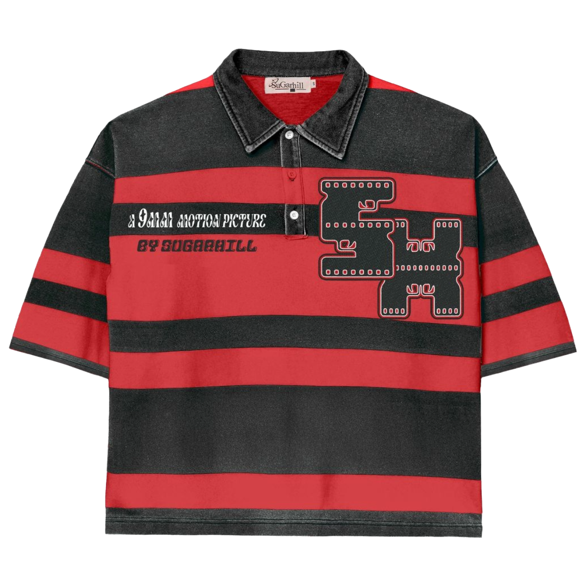 SH "SUPER 9" POLO (RED/BLACK)