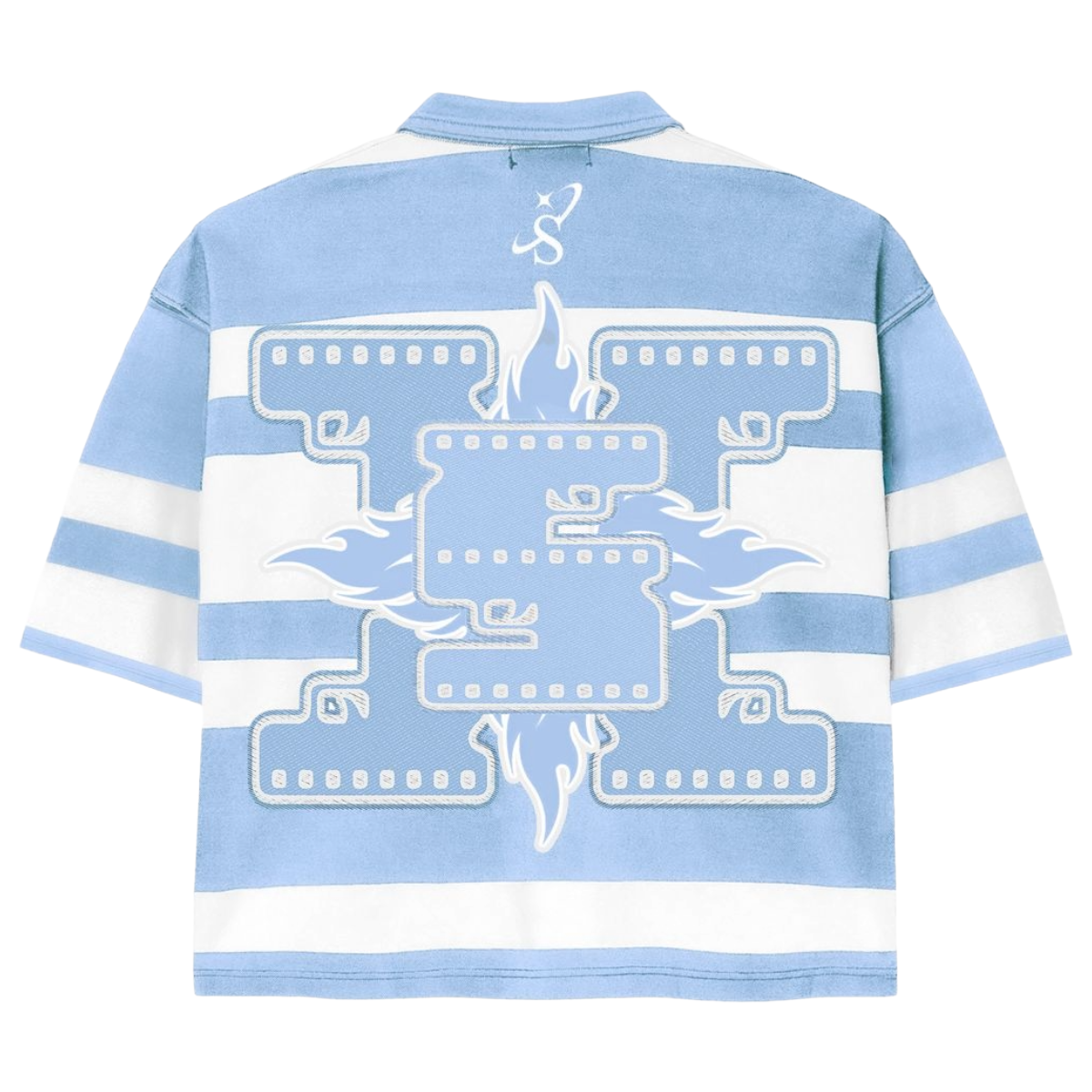 SH "SUPER 9" POLO (BABY BLUE/WHITE)
