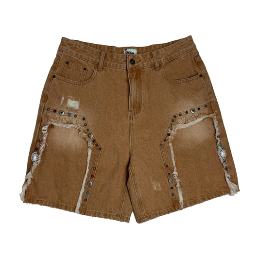 DRY ROT "COWBOY JEWLZ" DENIM SHORTS