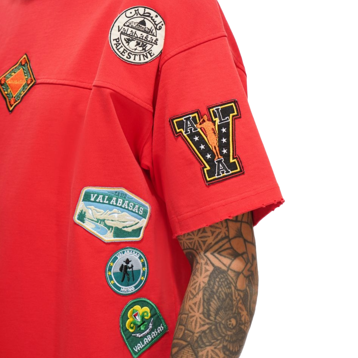 VALABASAS "PIONEER" RED TEE