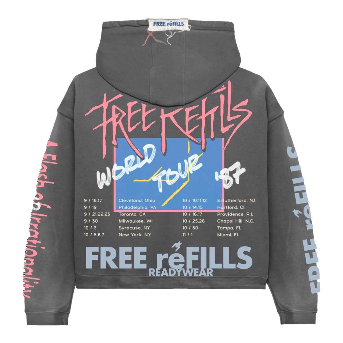 FR  FLOYD HOODIE (VTG GREY)