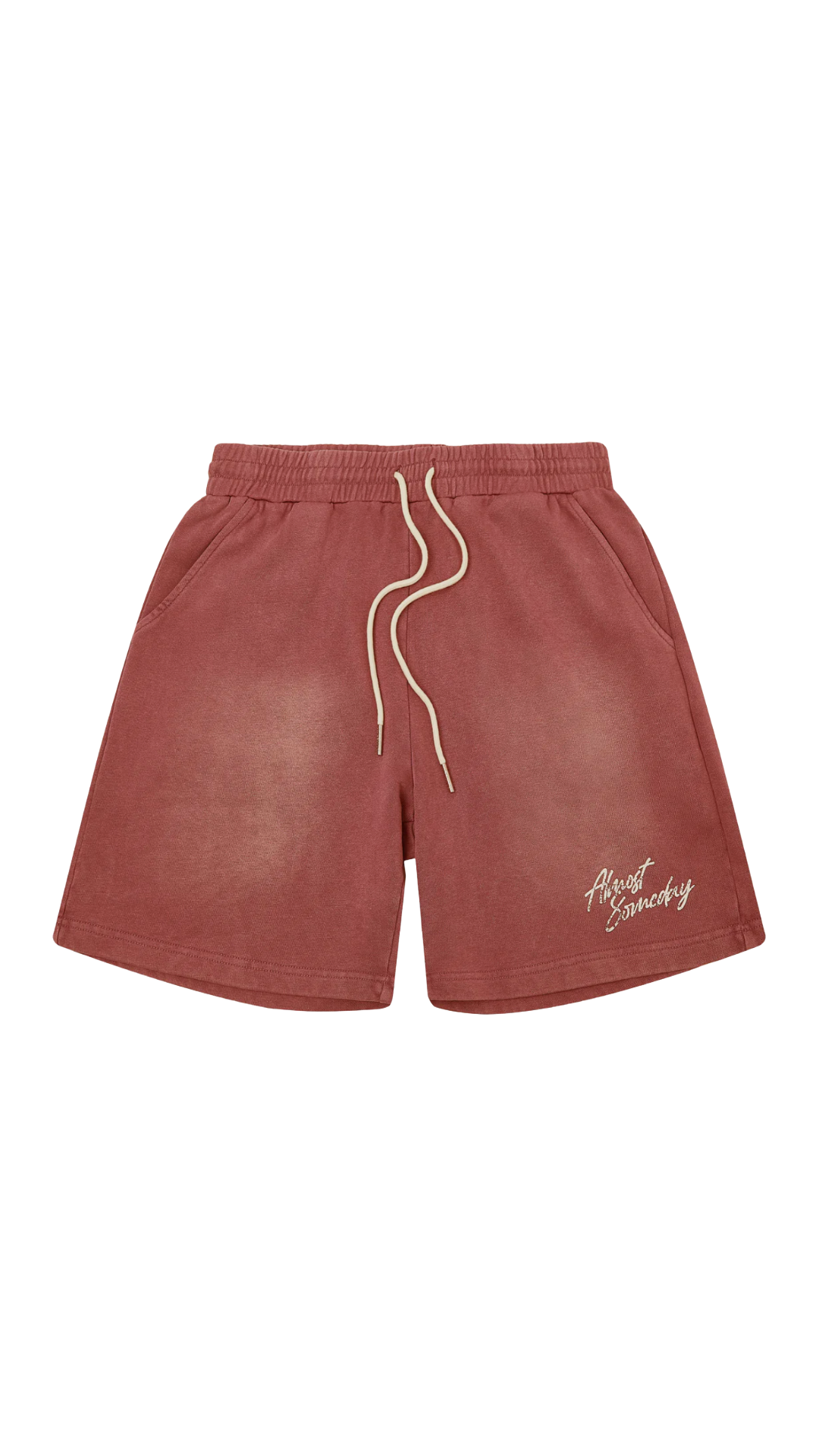 AS SUN FADED TERRY SHORT (RED)