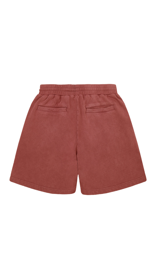 AS SUN FADED TERRY SHORT (RED)