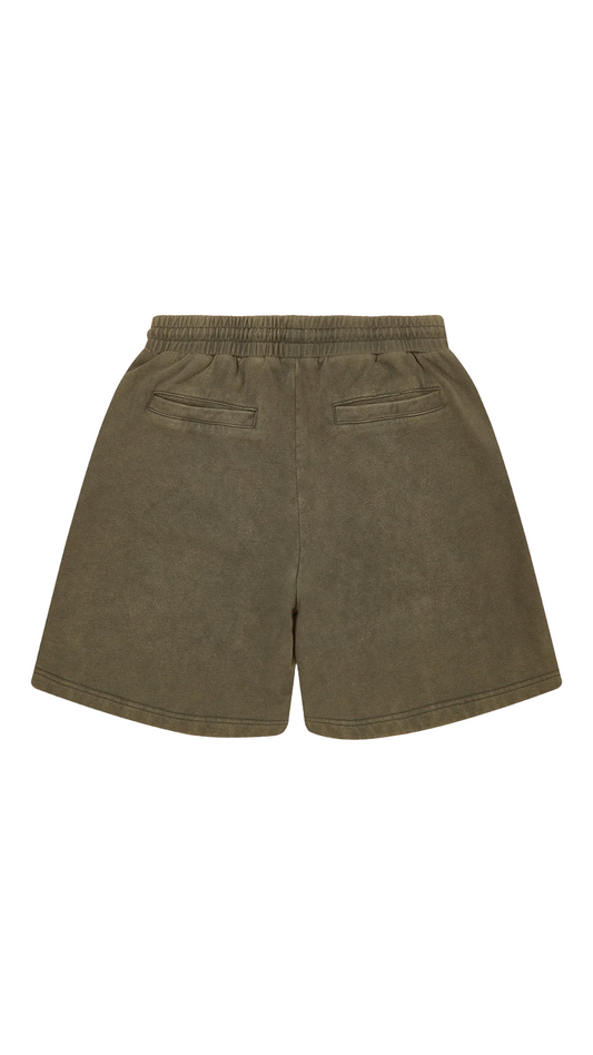 AS SUN FADED TERRY SHORT (BROWN)