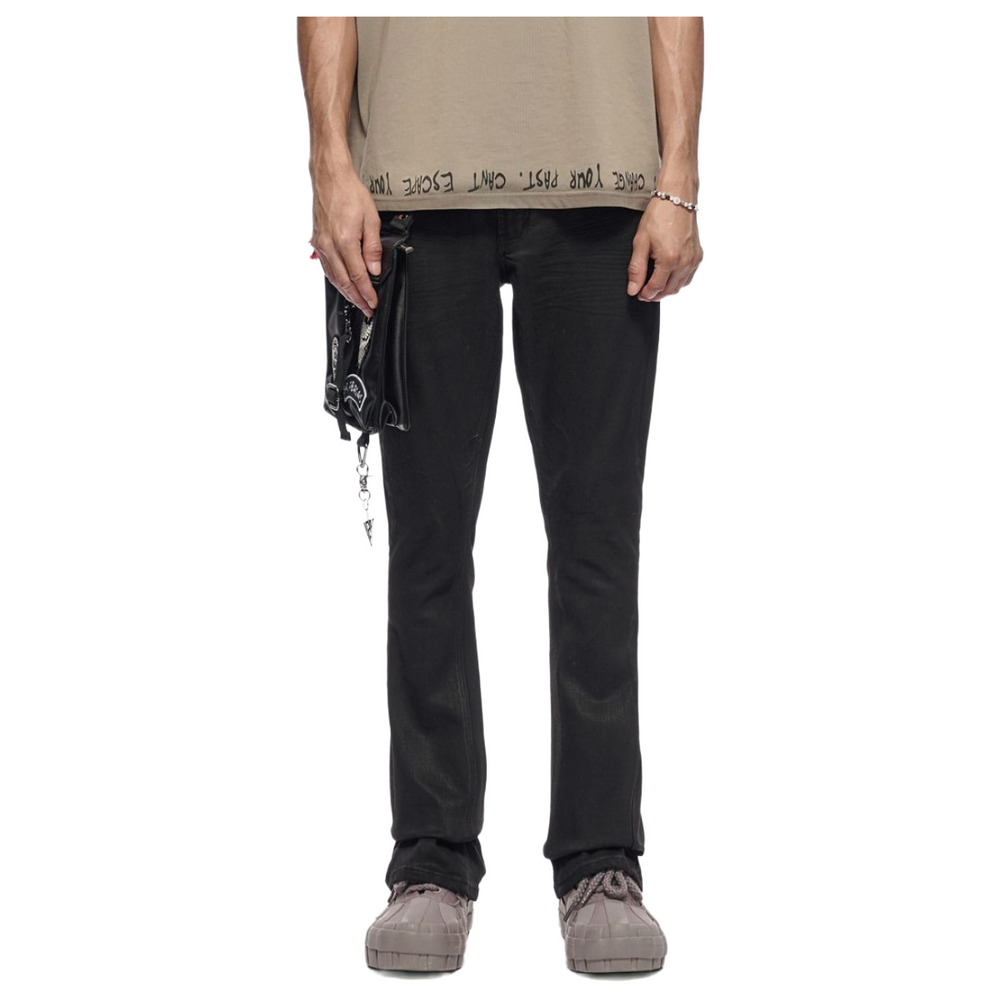 VALABASAS "STORY" BLACK WAXED DENIM