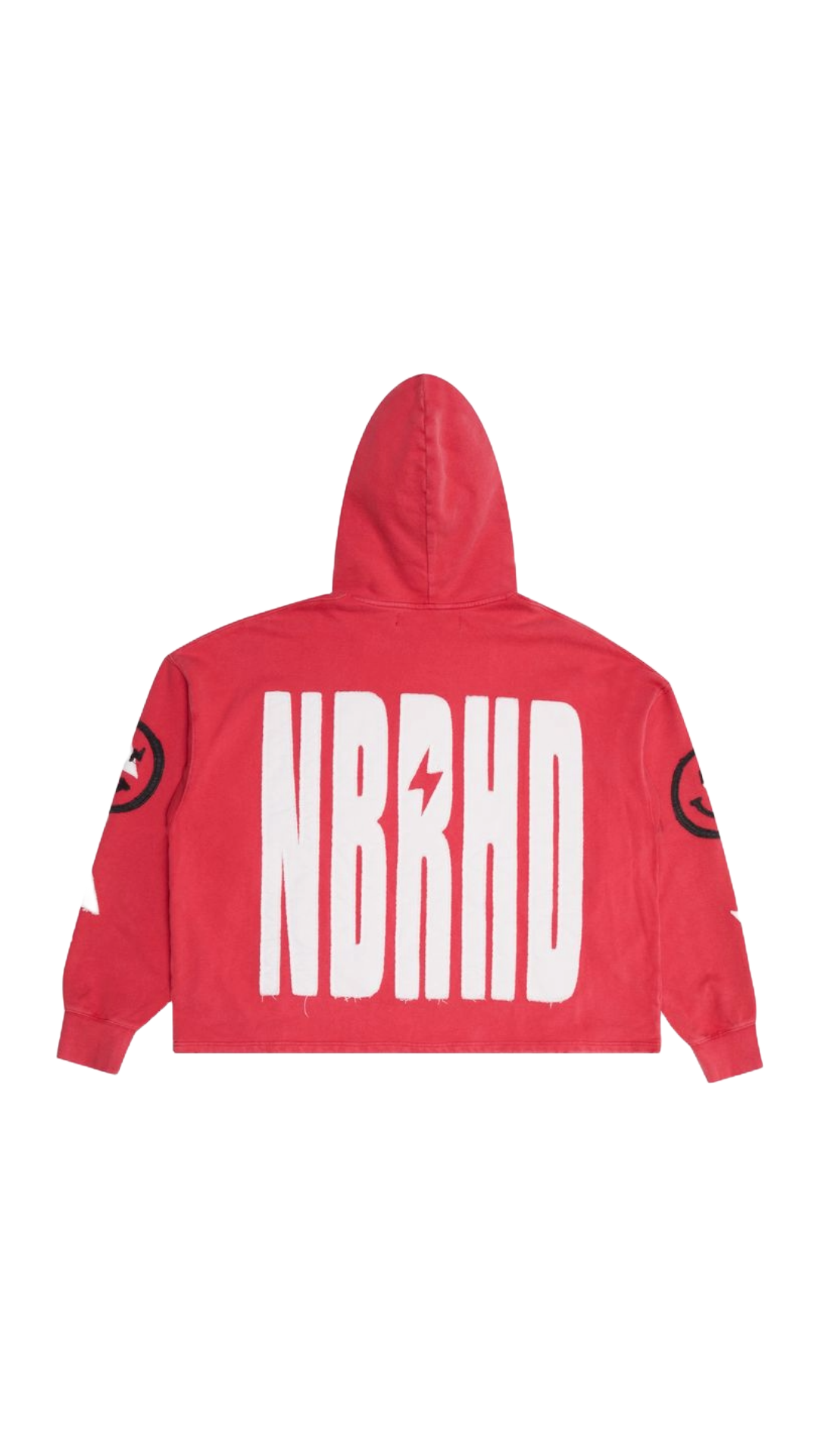 6THNBRHD "PATCHES" RED CROPPED PULLOVER