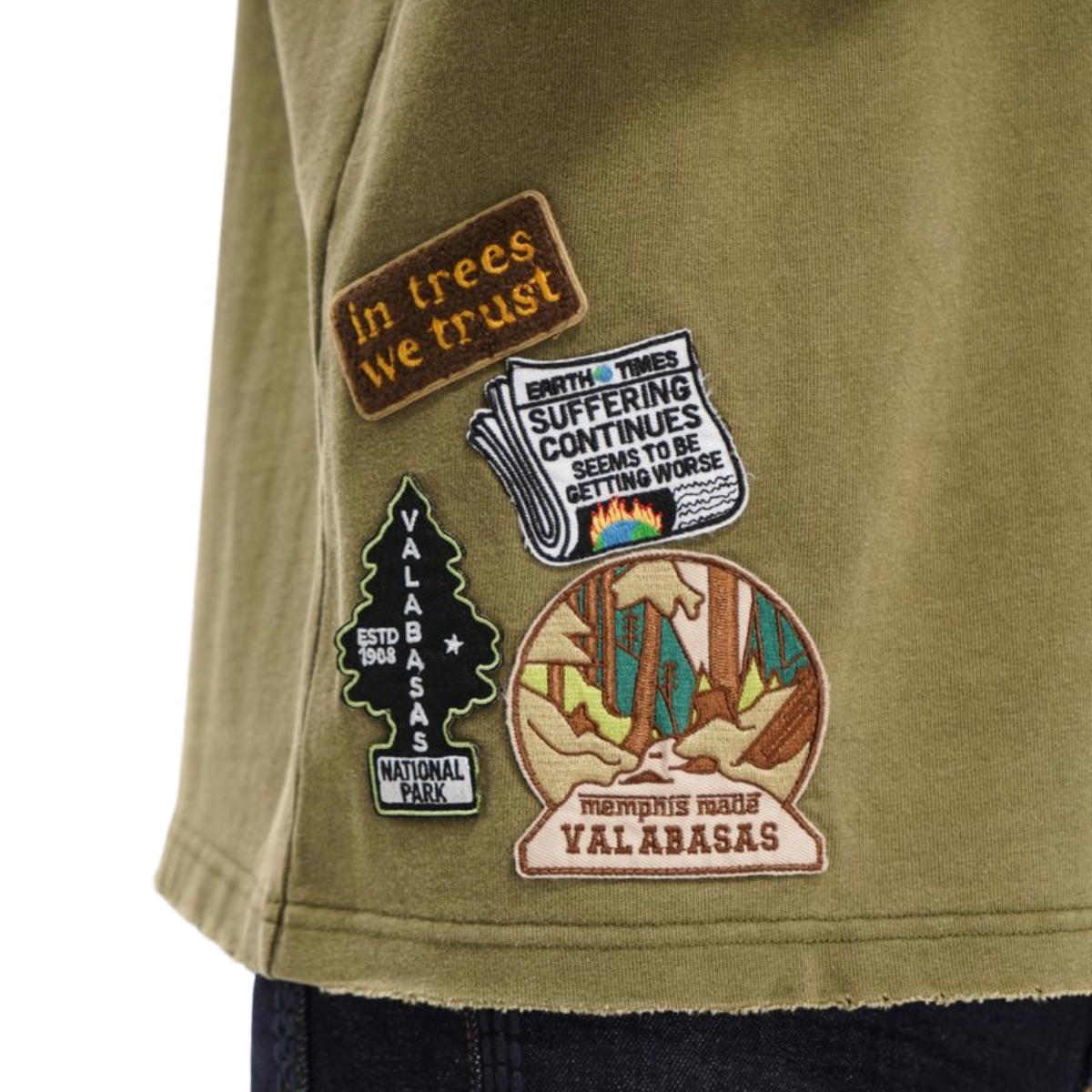 VALABASAS "NOMAD" DK GREEN TEE