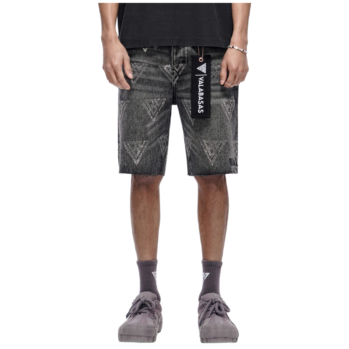 VALABASAS "PALACE" WASHED JORTS (GREY)