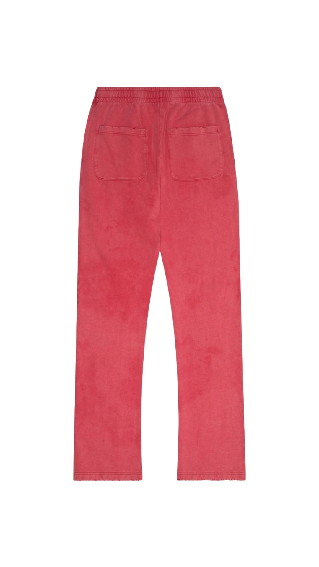 6THNBRHD "CUTOUT" RED RELAXED FIT FLEECE PANTS