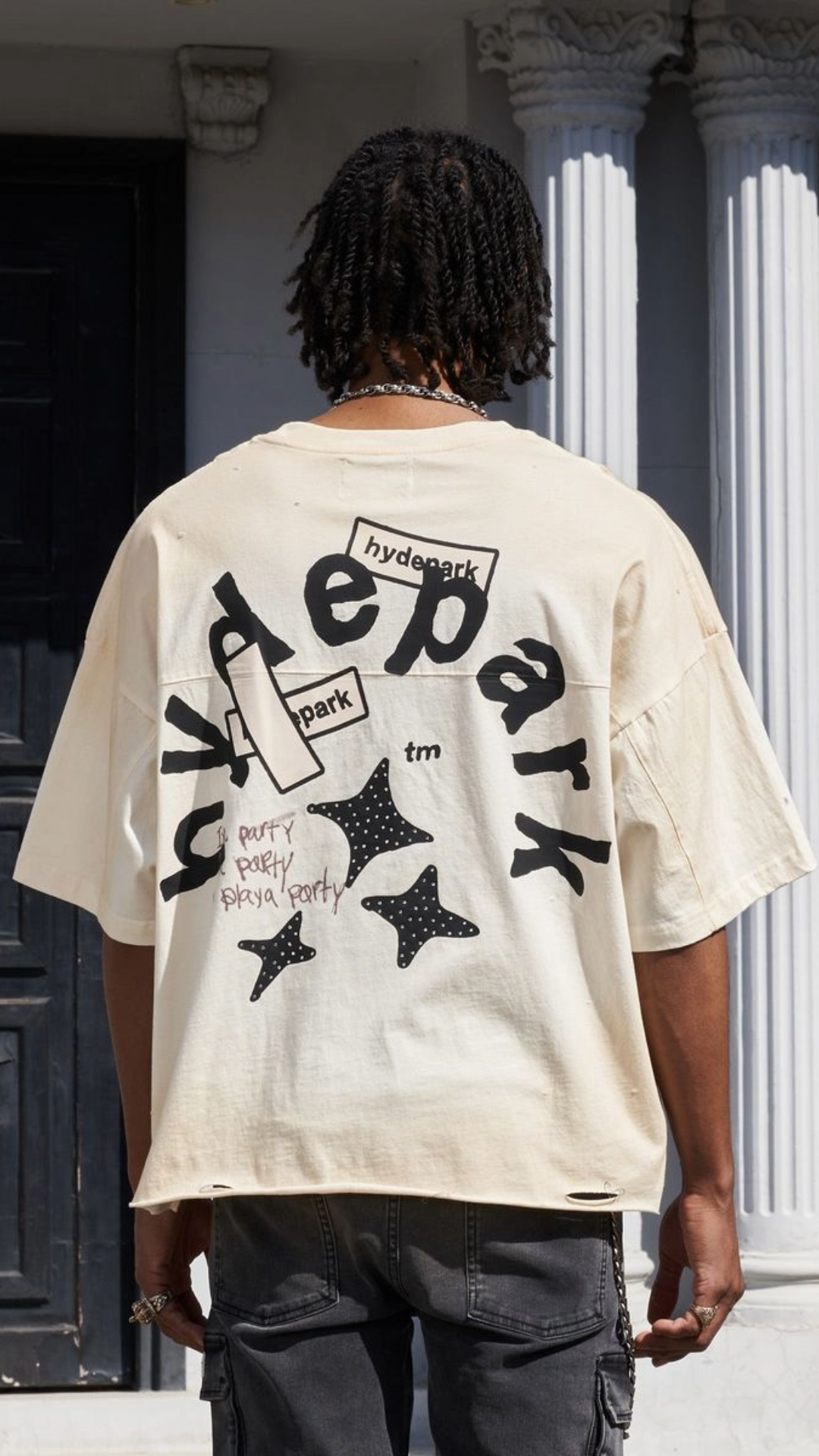 HP Cream Aged Cotton (Double Yoke) Crop Tee