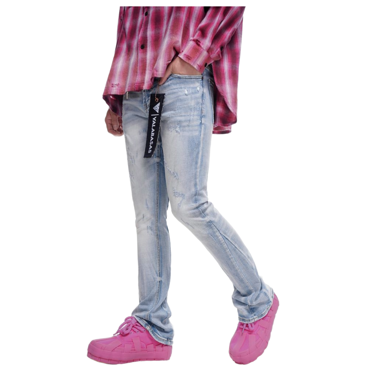 VALABASAS "OUTLAWED" LIGHT WASH DENIM