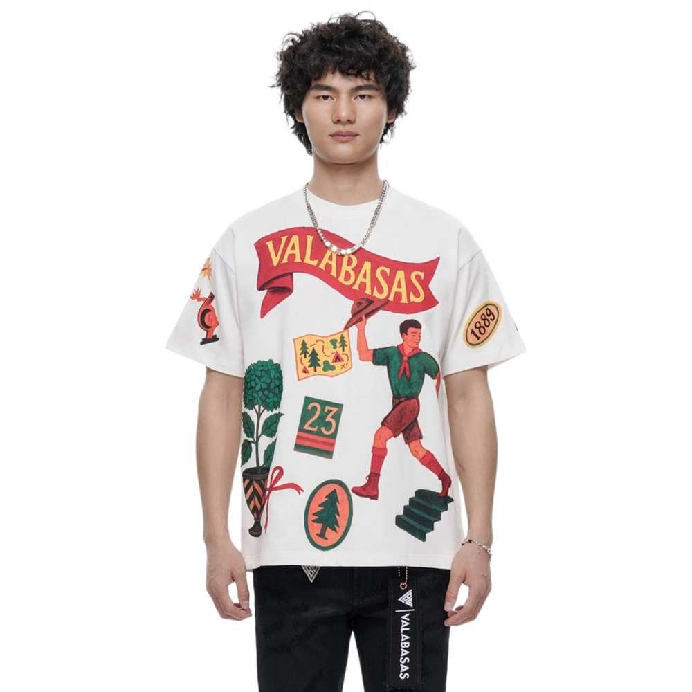VALABASAS "LATITUDE" WHITE TEE