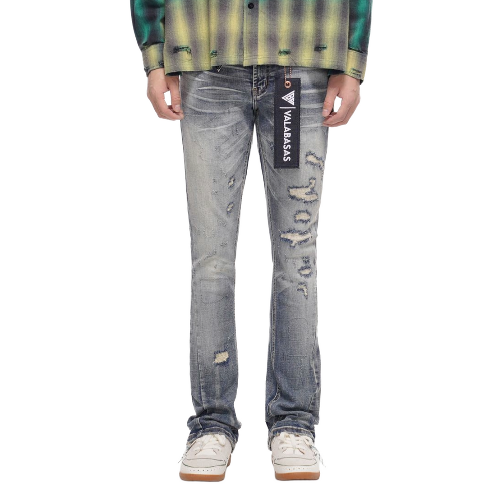 VALABASAS "STATIC" BLUE WASH DENIM