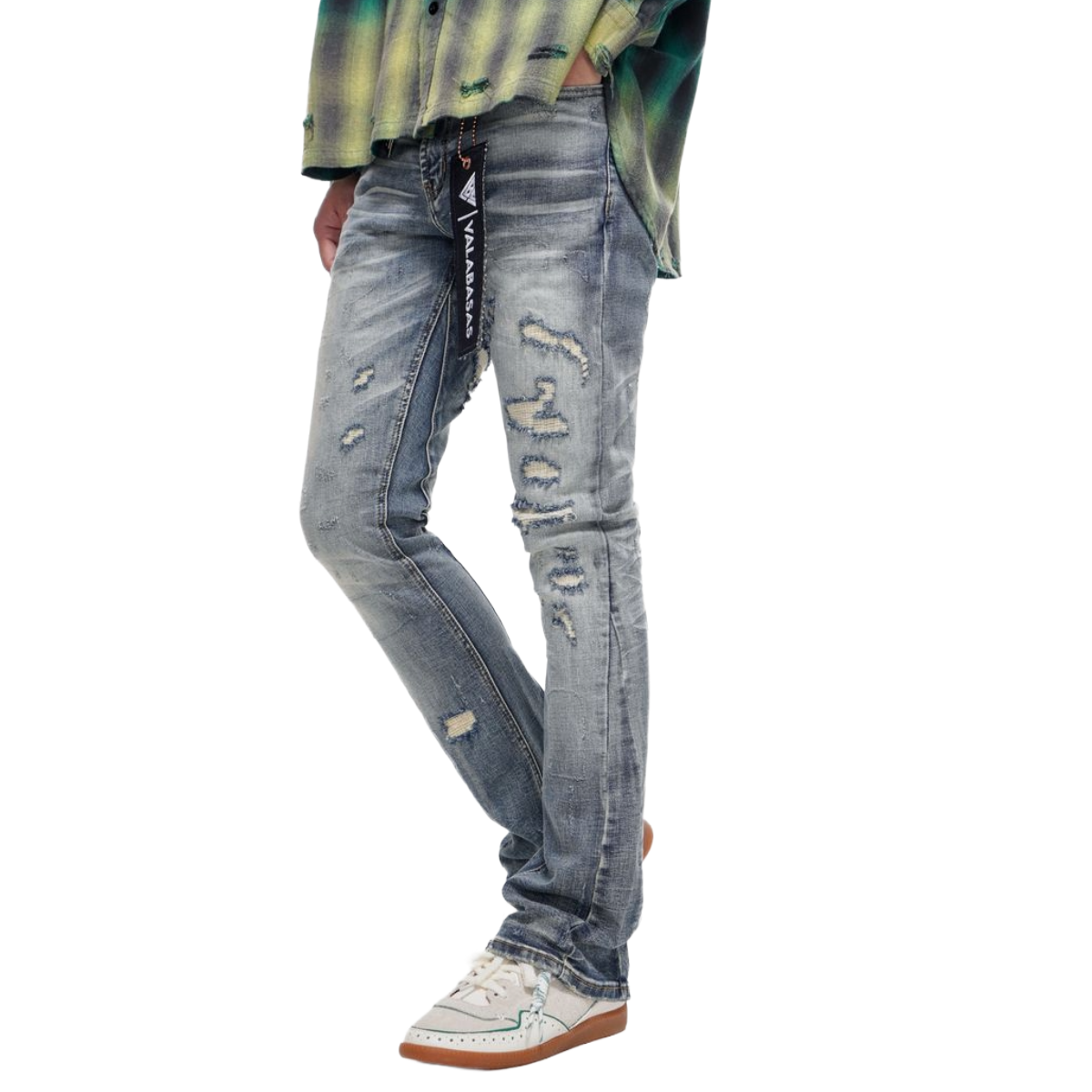 VALABASAS "STATIC" BLUE WASH DENIM
