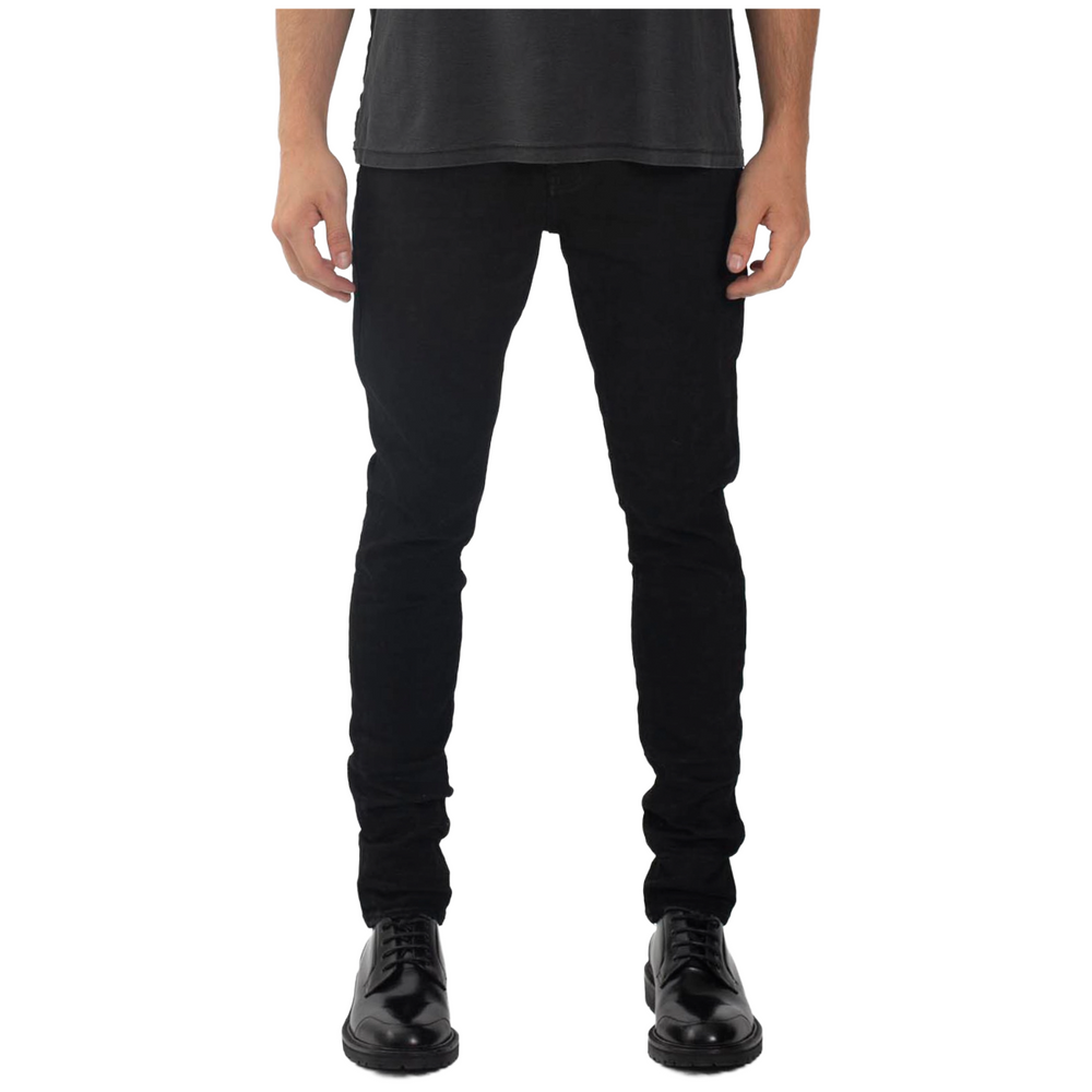 PURPLE 'BLACK RESIN 3D' SKINNY DENIM