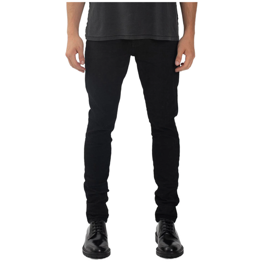 PURPLE 'BLACK RESIN 3D' SKINNY DENIM