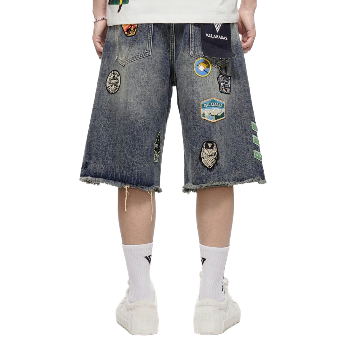 VALABASAS "TERRA" BLUE WASH SHORTS