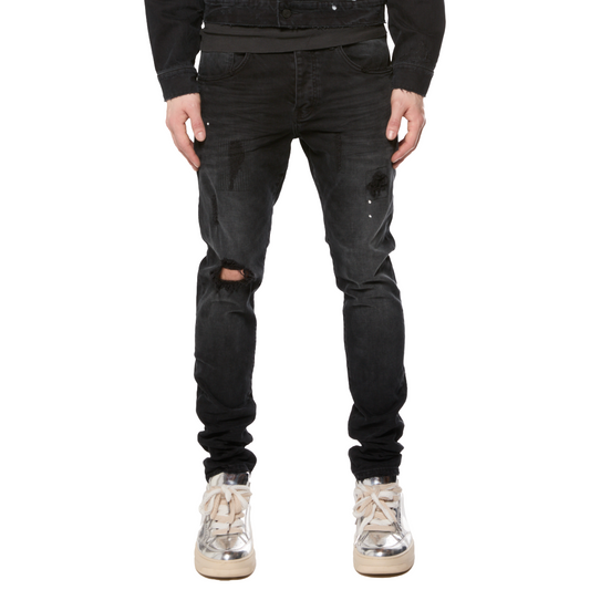 PURPLE 'DROP FIT MIDRISE' STRETCHED DENIM