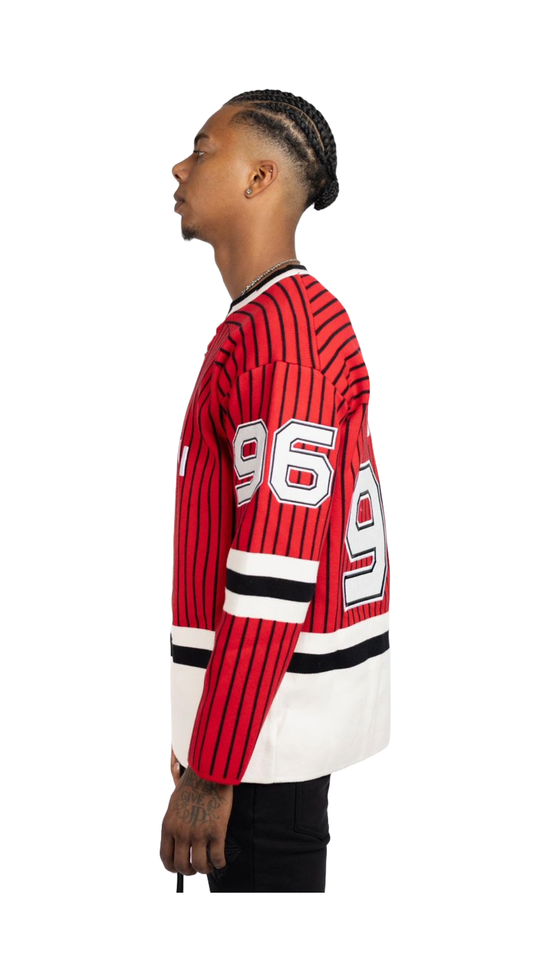 GUAPI BLOOD RED KNIT HOCKEY JERSEY