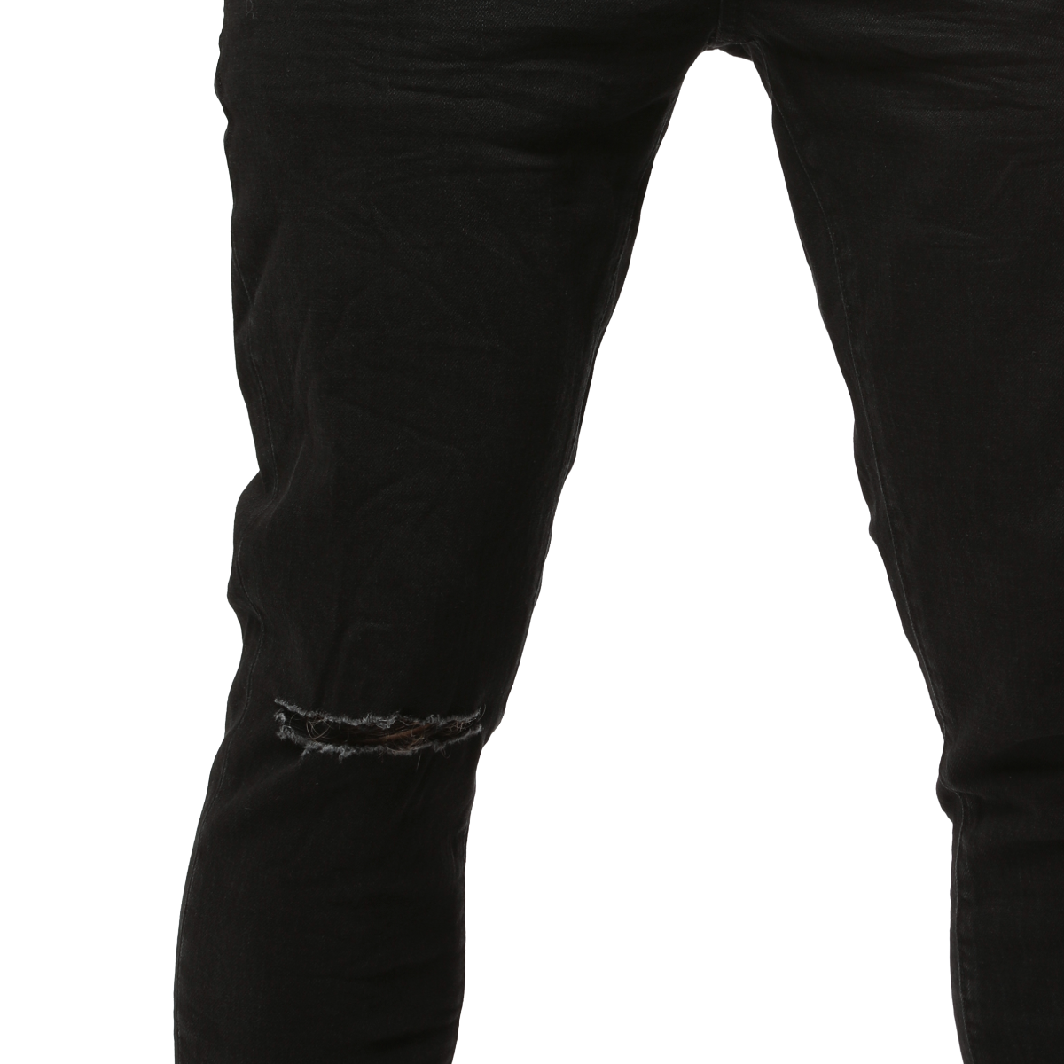 PURPLE 'KNEE SLIT RINSE' SLIM DENIM