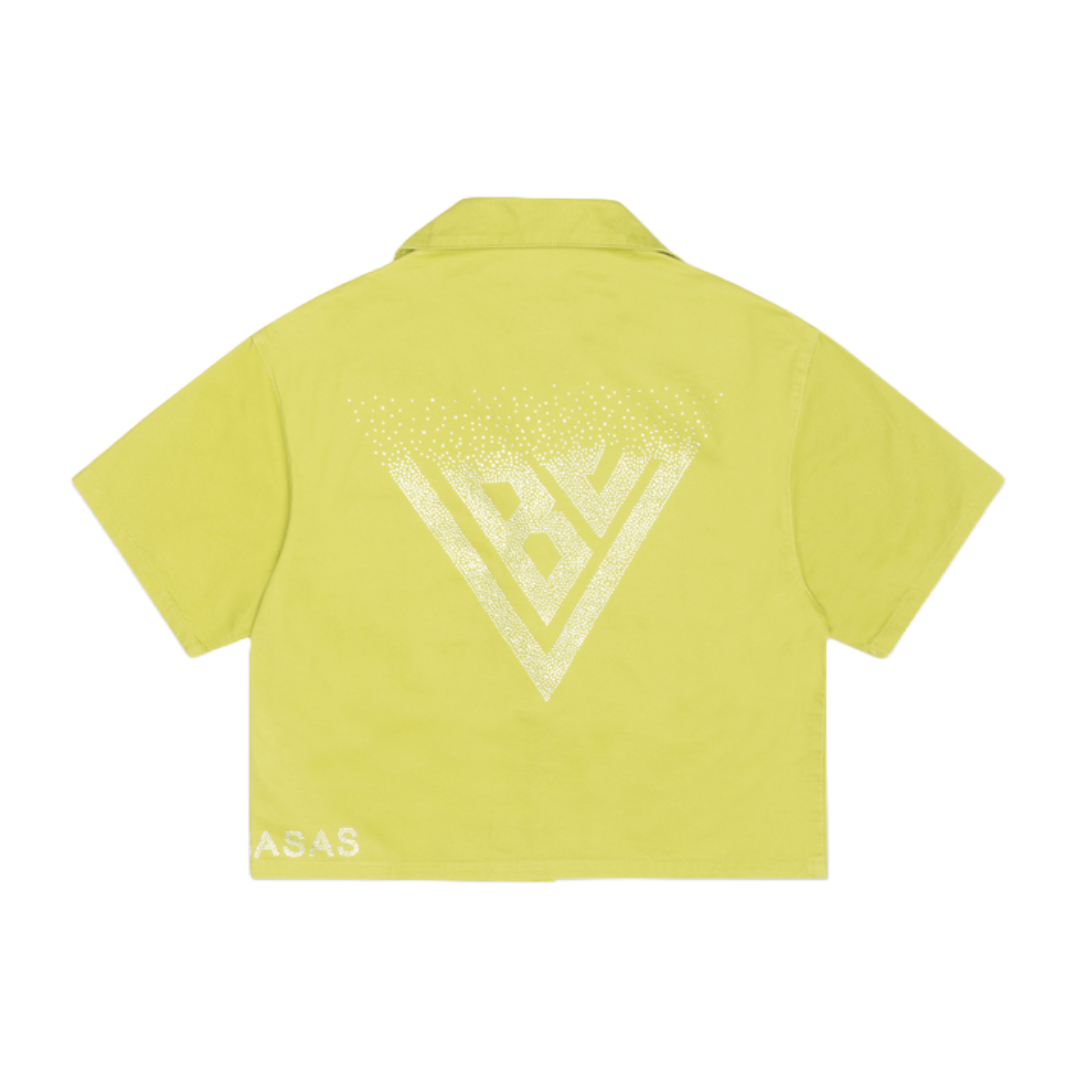 VALABASAS "SHINE" BUTTON DOWN - OLIVE